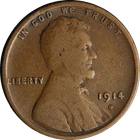 1914-D Lincoln Cent Choice VG Key Date Superb Eye Appeal Strong Strike