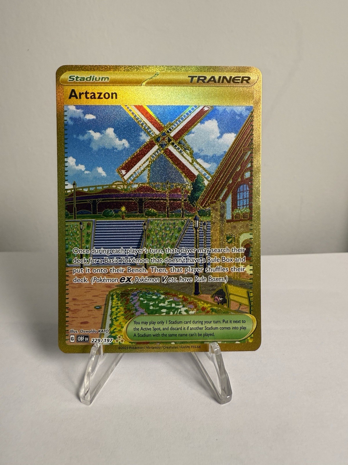 Pokemon Obsidian Flames Artazon Hyper Rare 229/197 - NM Near Mint