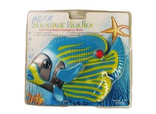 Vintage Tropical Fish AM/FM Shower Radio Blue  Yellow Sealed NOS