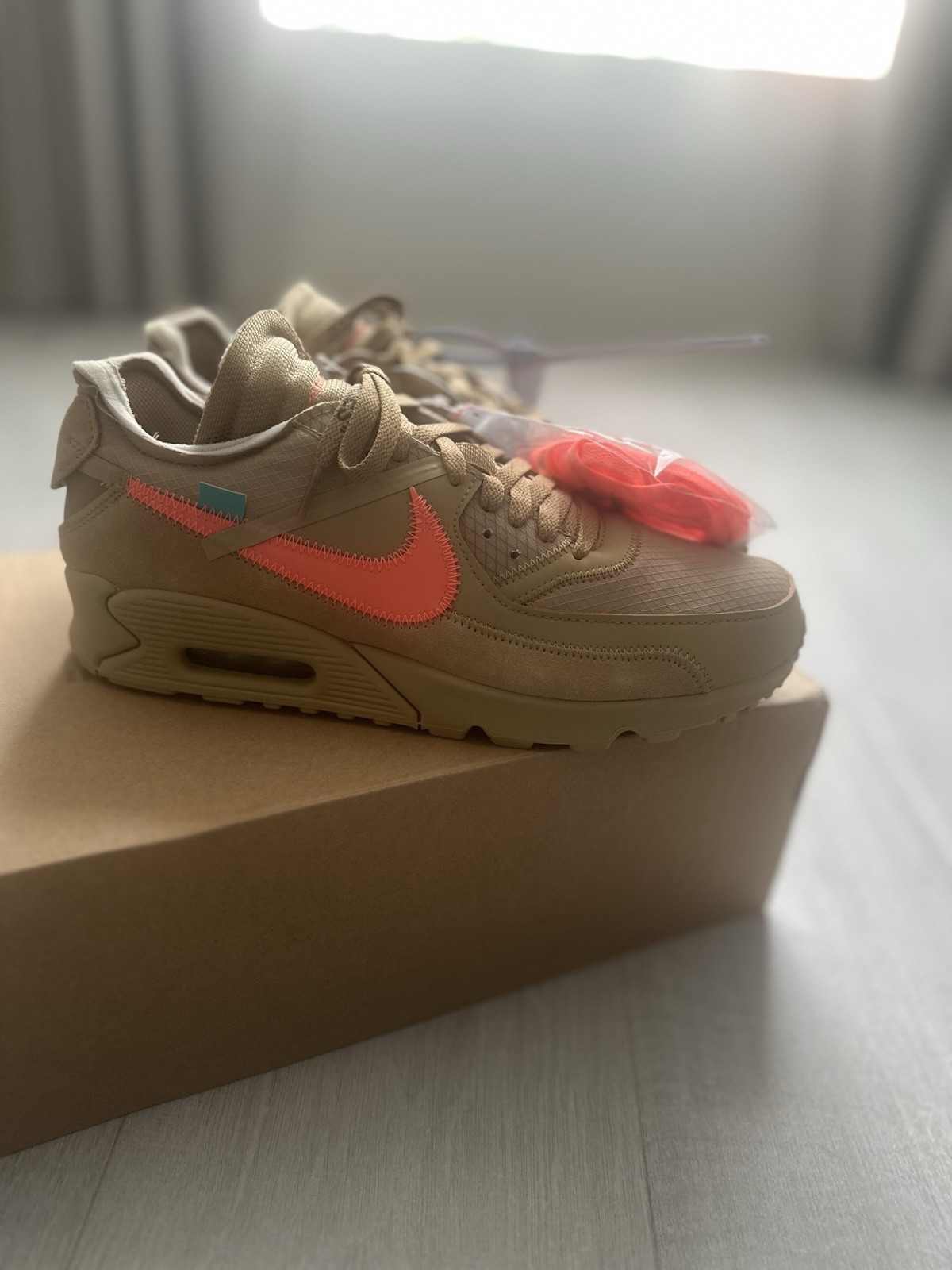 OFF WHITE X NIKE Off White x Nike Air Max 90 Desert Ore taglia US 10 5 AA7293 200
