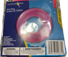 Pink Inflatable Pool/Beach Swim Ring Float 30 Inch Age 4 NEW SHIPS IS 24 HOURS