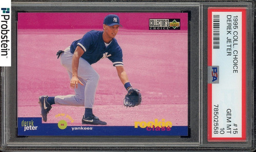 1995 Collectors Choice #15 Derek Jeter New York Yankees RC Rookie HOF PSA 10