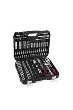 XHTT 94 Piece Tools For Mechanics,Metric And Standard 1/4,1/2 Socket Set,And ...