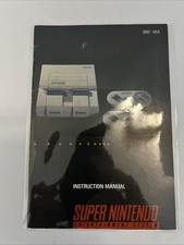 Super Nintendo Game System Manual SNS USA Early Production