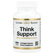Think Support, with Ginkgo Biloba, Skullcap, Gotu Kola, Bacopa and Enzymes, 60