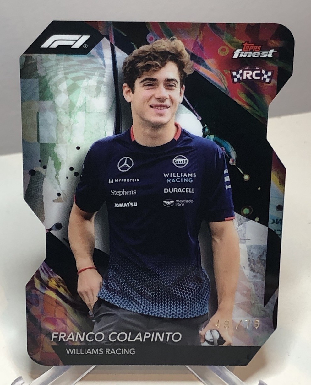2024 Topps Finest Formula 1 Franco Colapinto Uncommon Die-Cut/75 RC