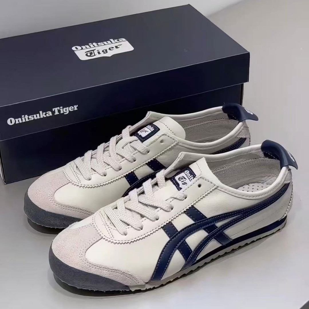 2026 New Onitsuka Tiger Mexico 66 BIRCH PEACOAT Unisex Sneaker