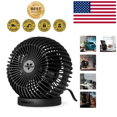 Compact and Quiet SPHERE Personal Fan with 2 Speed Settings - Perfect for Desks