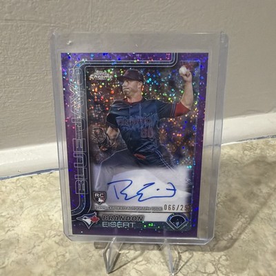 2025 Topps Chrome - Rookie Autos Brandon Eisert #RA-BE Purple Speckle 66/299 