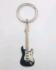 Genuine Fender Stratocaster/Strat Guitar Gift Key Chain, Black