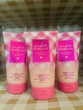 Bath & Body Works Gingham Gorgeous Exfoliating Glow Body Scrub NEW X 3 Bottles