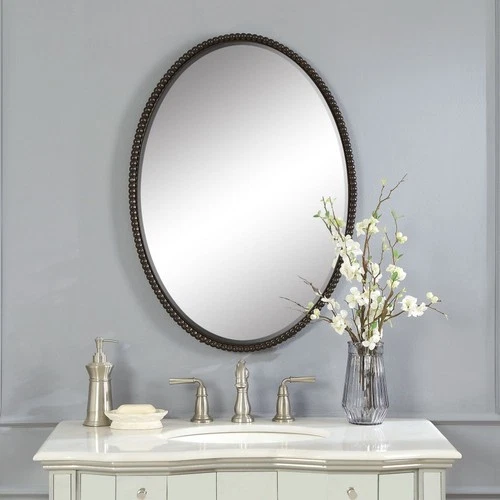 Sherise  - 32 inch Oval Mirror - 22 inches wide by 1.75 inches deep Mirrors - Picture 10 of 12