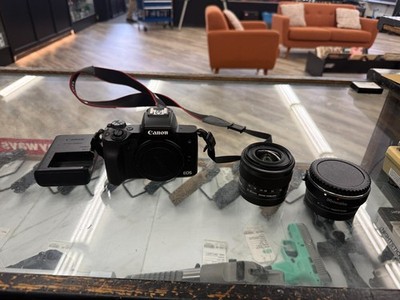 Canon EOS M50 24.1MP Mirrorless Camera Body with 15 45mm and ommlite ef-eosm