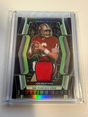 2020 OBSIDIAN CUTTING EDGE Joe Montana Jersey Card 16/30 Jersey # Match 49ERS FM