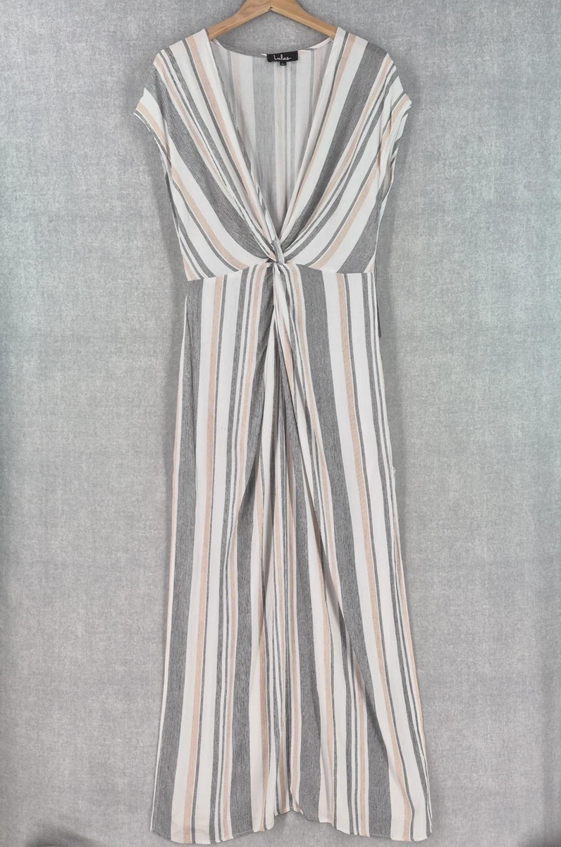 chinese dress ladies Lulus Amara One Shoulder Tiered Maxi Dress Gray Multi main image 1
