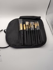 Make-Up Brushes w/Storage Pouch - Set of 8 Plus a Brow Brush in a Travel Pouch