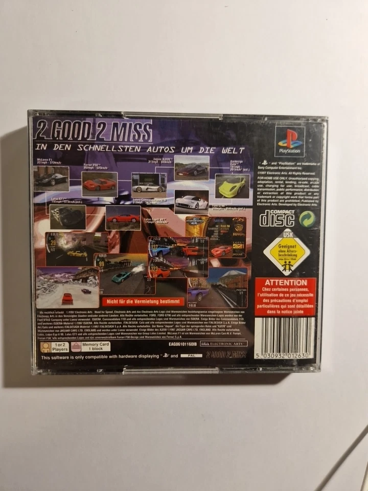 Need for Speed II 2 PlayStation 1 PS1 Mit Anleitung CIB - Bild 3 von 3