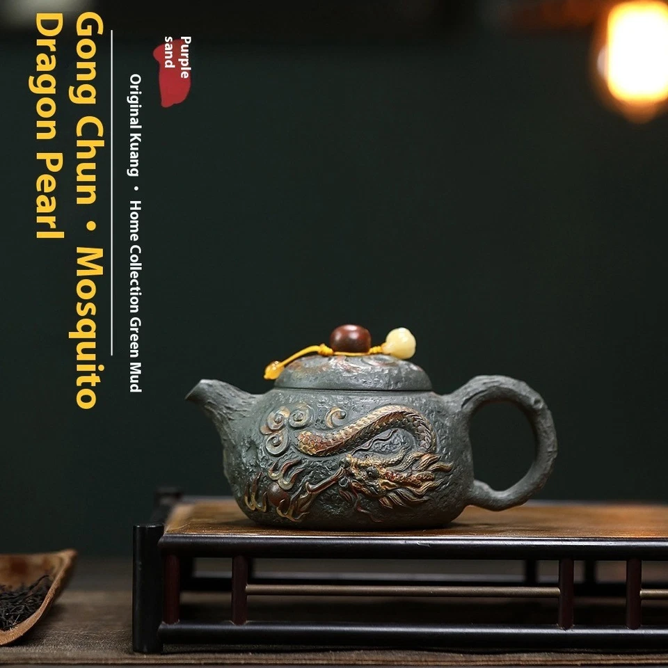 Yixing Purple Clay Pot 300cc Handmade Tea Making Set - Image 2 of 4