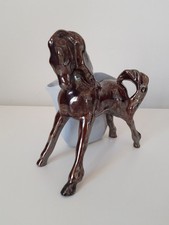 Ceramica Ars Pulchra Torino. Cavallo Porta Bonbon A Lustro Chimico. Anni '40/'50