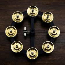Hi-Hat Tambourine Single-Coating Design Mountable Hi-Hat Tambourine for Drummers