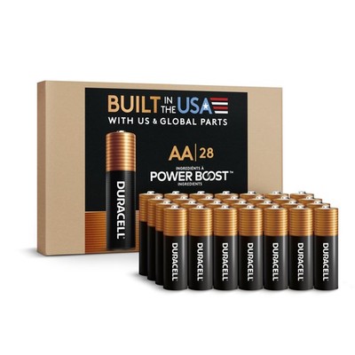 Duracell Coppertop AA Alkaline Batteries withPOWER BOOST Ingredients 28 Count