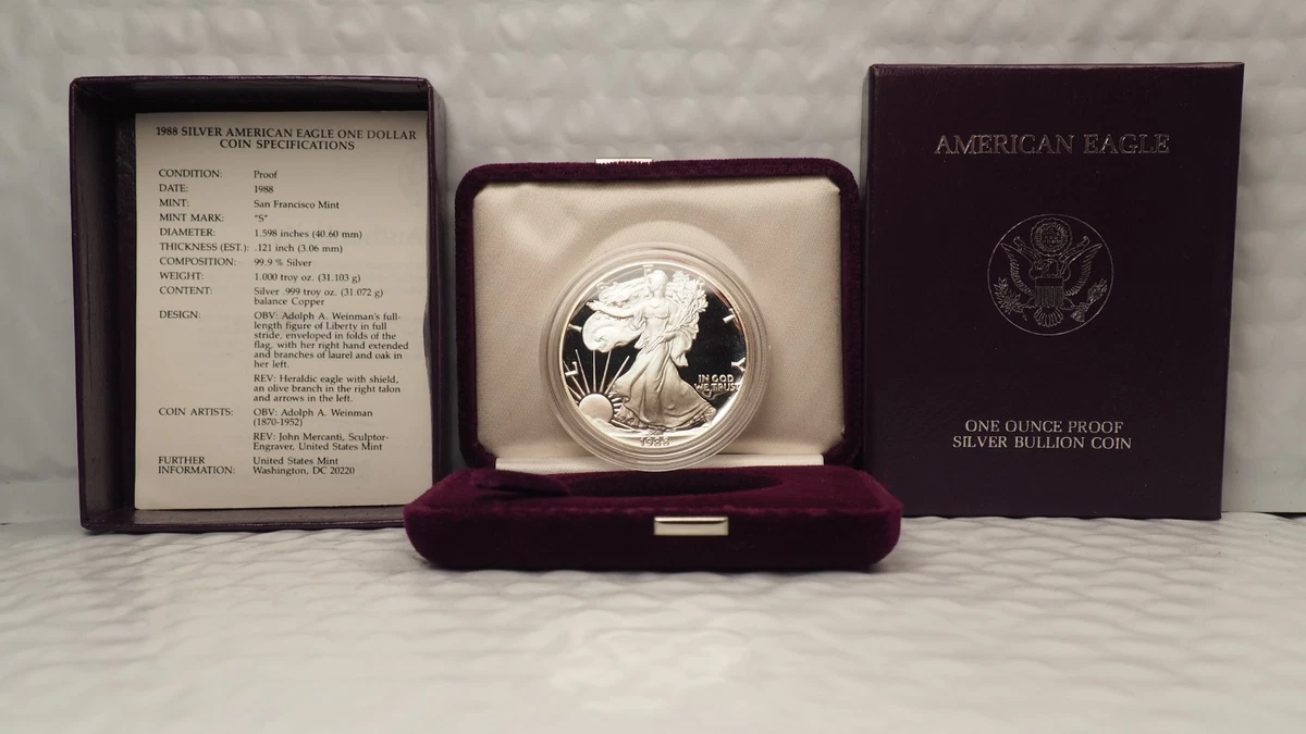 1988 American Eagle Silver Bullion Coins for sale | eBay