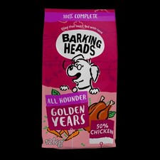 Barking Heads All Hounder Golden Years Chicken Senior Dry Dog Food - 12kg 4.04 per kilo