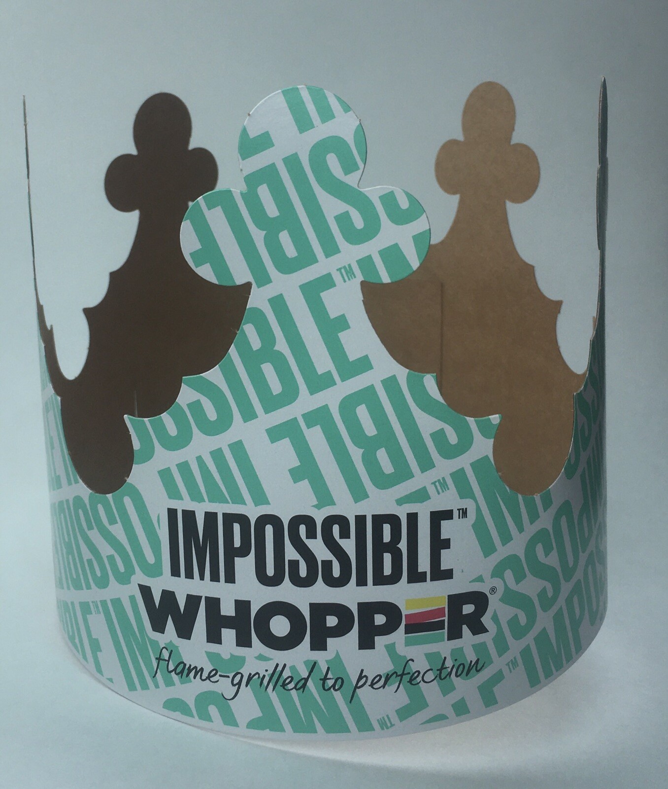 Burger king paper crown hat impossible wopper company from usa