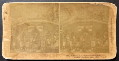 Nebraska at the World's Columbian Exposition photo stereo view 1894 low grade