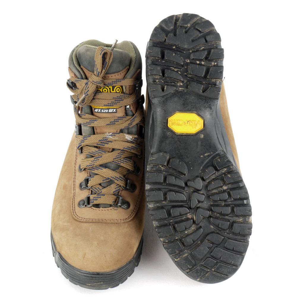 VTG Asolo AFX 520 GTX Gore-Tex Vibram Brown Leather Hiking Camping Boots Men 7.5 ASOLO AFX 520 GTX Hiking Boots Gore-Tex Brown Nubuck Sz. 7  main image 3