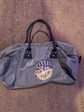 Ed Hardy Graphic Bulldog Canvas Duffel Gym 2 Handle Bag