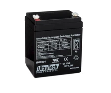 UltraTech 12 Volt 5Ah SLA Alarm Battery, F1 Terminal UT 1250, Upgrade UT1245