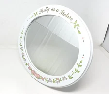 Ashton-Drake Galleries, Wood Framed Mirror, "Pretty As A Picture" 13”x11”