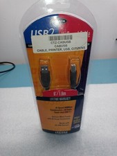 BELKIN Printer Cable USB 2 High-Speed 2.0 Cable 6 FOOT USB A Plug to B Plug