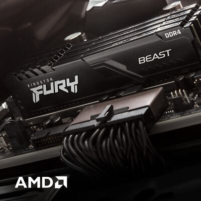 Kingston Fury Beast 8GB (2x4GB) 2666MHz DDR4 CL16 PC RAM