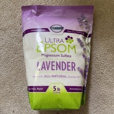 Salt Works Ultra Epsom Premium Scented Epsom Salt Lavender 5 lb Bag New