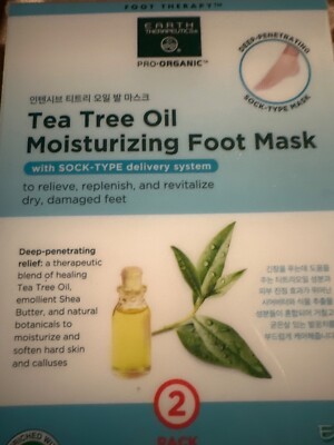 Earth Therapeutics foot  mask Tea Tree Oil New