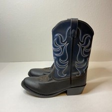 Smokey Mountain Boots Kids Monterey Brown Navy Western Size 4.5