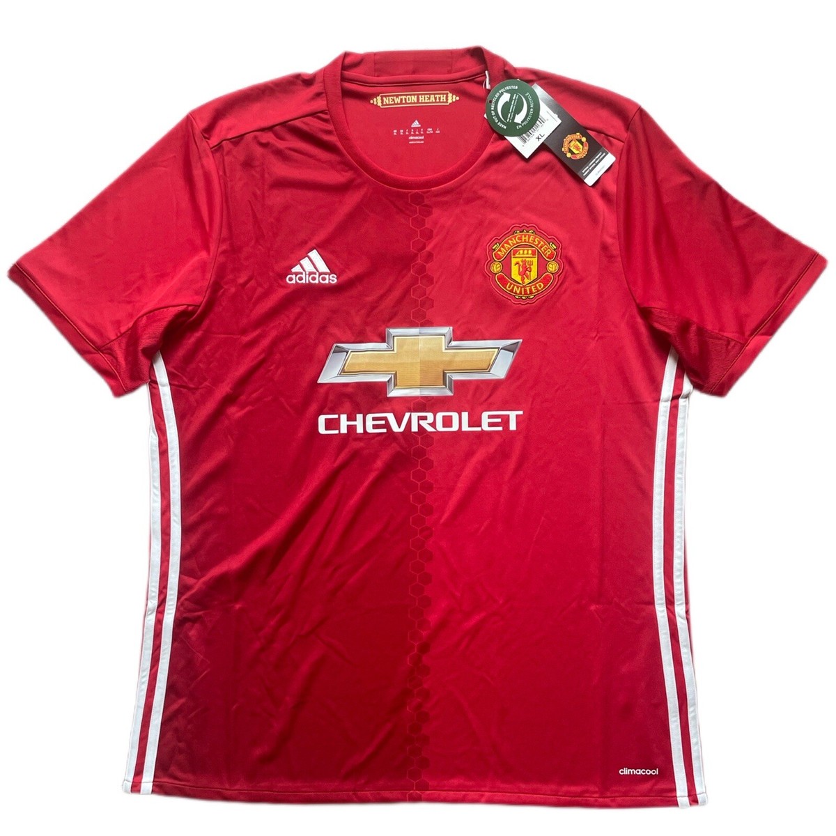 2016/17 Manchester United Home Jersey #10 Rooney XL Adidas 2016/17 Manchester United Home Jersey #10 Rooney XL Adidas