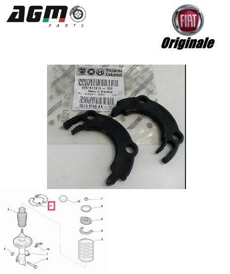 Kit 2 Piattelli Sospensione Anteriore Per Alfa Romeo Giulietta - Ricambio AGM Parts - Foto 7
