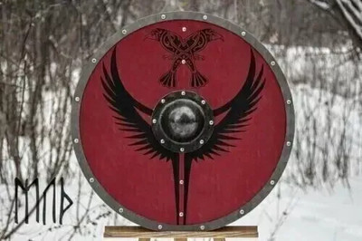 Wooden Shield MedievalArmor 22'' With Wooden Steel Round Shield Viking LARP