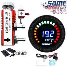 Boost Control Kit Digital 0-45 Psi 52mm Gauge Red In-cabin Mbc Controller Boost Control Kit Digital 0-45 Psi 52mm Gauge Red In-cabin Mbc Controller