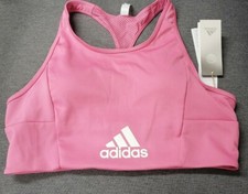 adidasBig Logo Believe This Bra Light Support - Rose Size L    D16