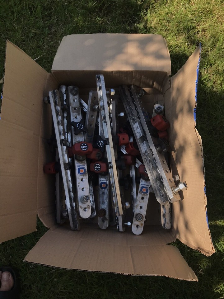 2 X Koller Similar To Unwin Quick Release Lockable Seat Clamp Runner