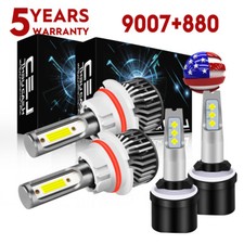 4PC F2 LED Headlight Fog Lights Bulbs Combo 4PC 6000K FOR Dodge Neon 2003-2005