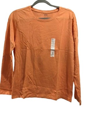 Women's Large T-Shirt Long Sleeve Crew Neck Sonoma Cotton