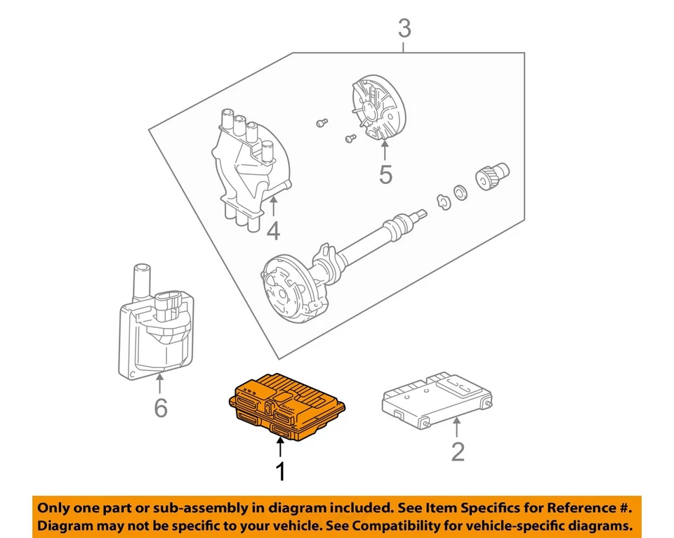 Módulo de control del motor usado (ECM) se adapta a: Chevrolet 1500 1996 camioneta electrónica Foto 3 de 4