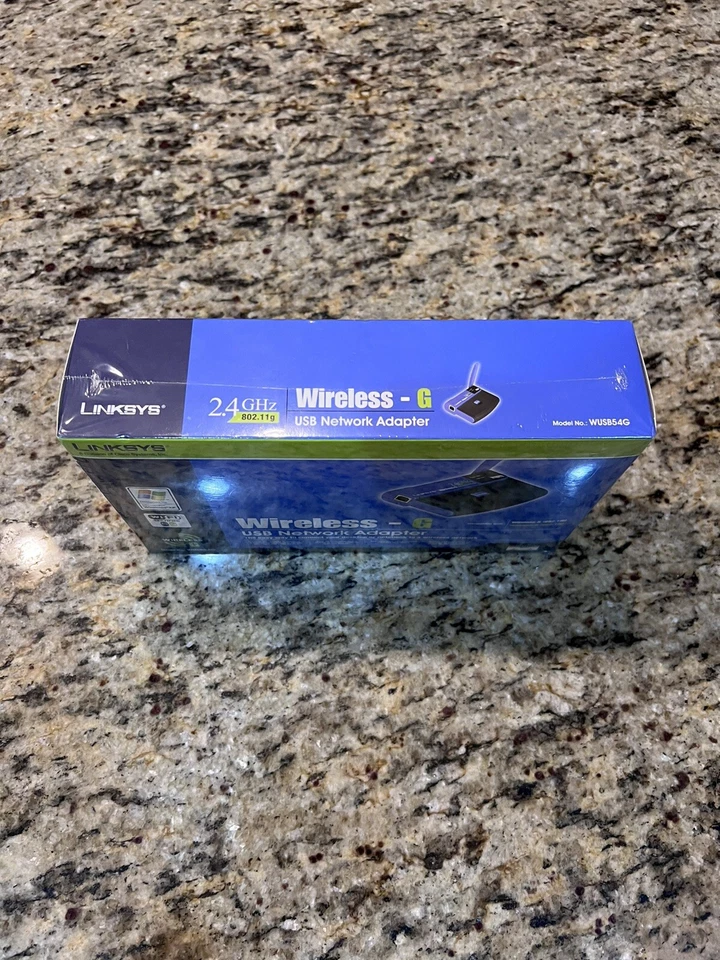 Linksys Wireless-G USB Network Adapter Wireless WUSB54G 2.4 GHz 802.11g SEALED! - Image 2 of 4