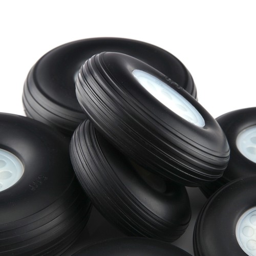 1 pair of 3.75" /95.3mm RC Airplane PU wheel with Plastic Hub(D95.25x H34x5mm) - Picture 9 of 12