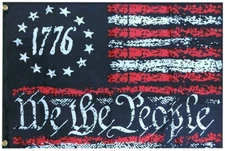 3x5 TRUMP 2024 REPUBLICAN BIDEN SUKS Betsy Ross 1776 We The People Flag Banner